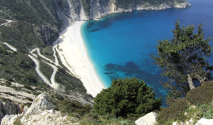 Plage de Myrto sur l'île de Céphalonie Plage de Myrto île de Kefalonia
