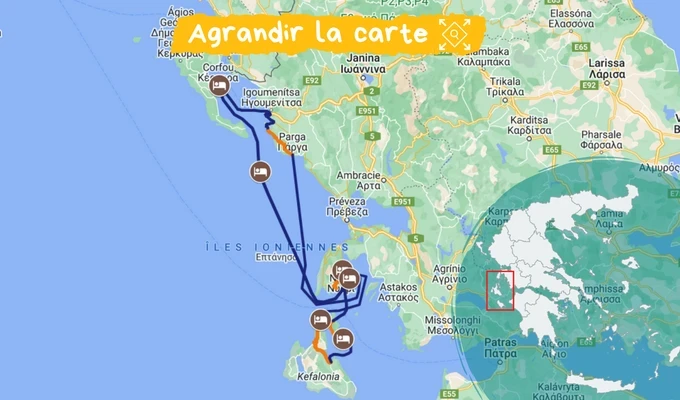 GRCLV0005 - Les îles Ioniennes à vélo et bateau GRCLV0005 - Les îles Ioniennes à vélo et bateau