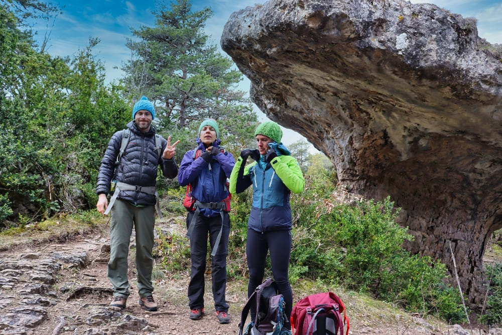 Rencontre avec le Champignon Préhistorique sur la randonnée des gorges du Tarn et de la Jonte © Claire Durot