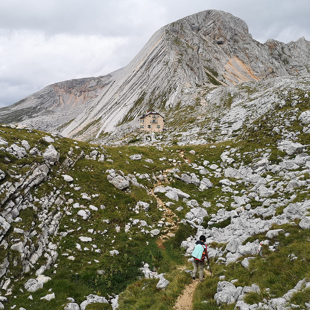 Croda del Becco depuis le Refuge Biella Dolomites © Marc Margalef Rovira