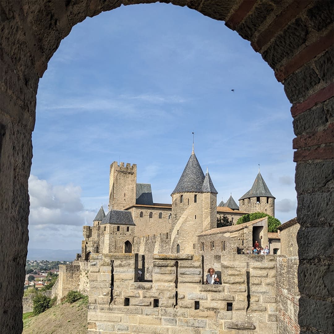 Vue des remparts Carcassonne 