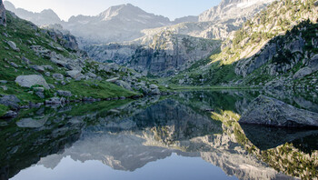 Vers le col de Contraix dans les Encantats