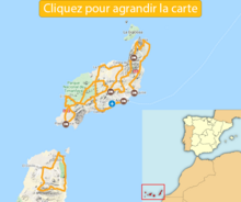 Carte itinéraire découverte lanzarote vélo Carte itinéraire découverte lanzarote vélo