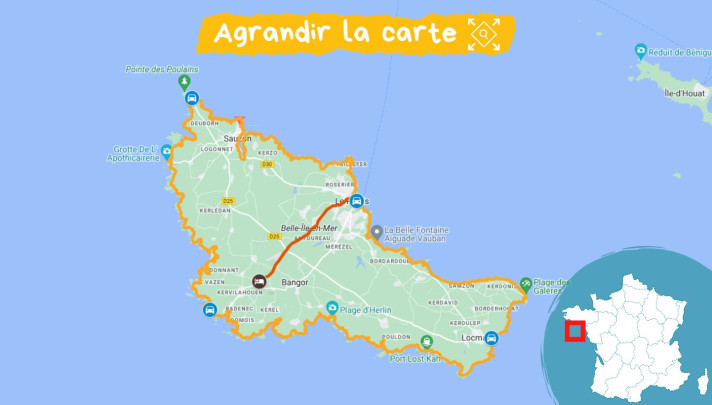 Carte voyage Le Tour de Belle-Île-en-Mer