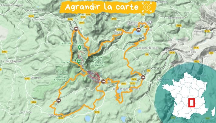 Itinéraire lacs et volcans d'Auvergne