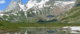 trek facile massif mont blanc