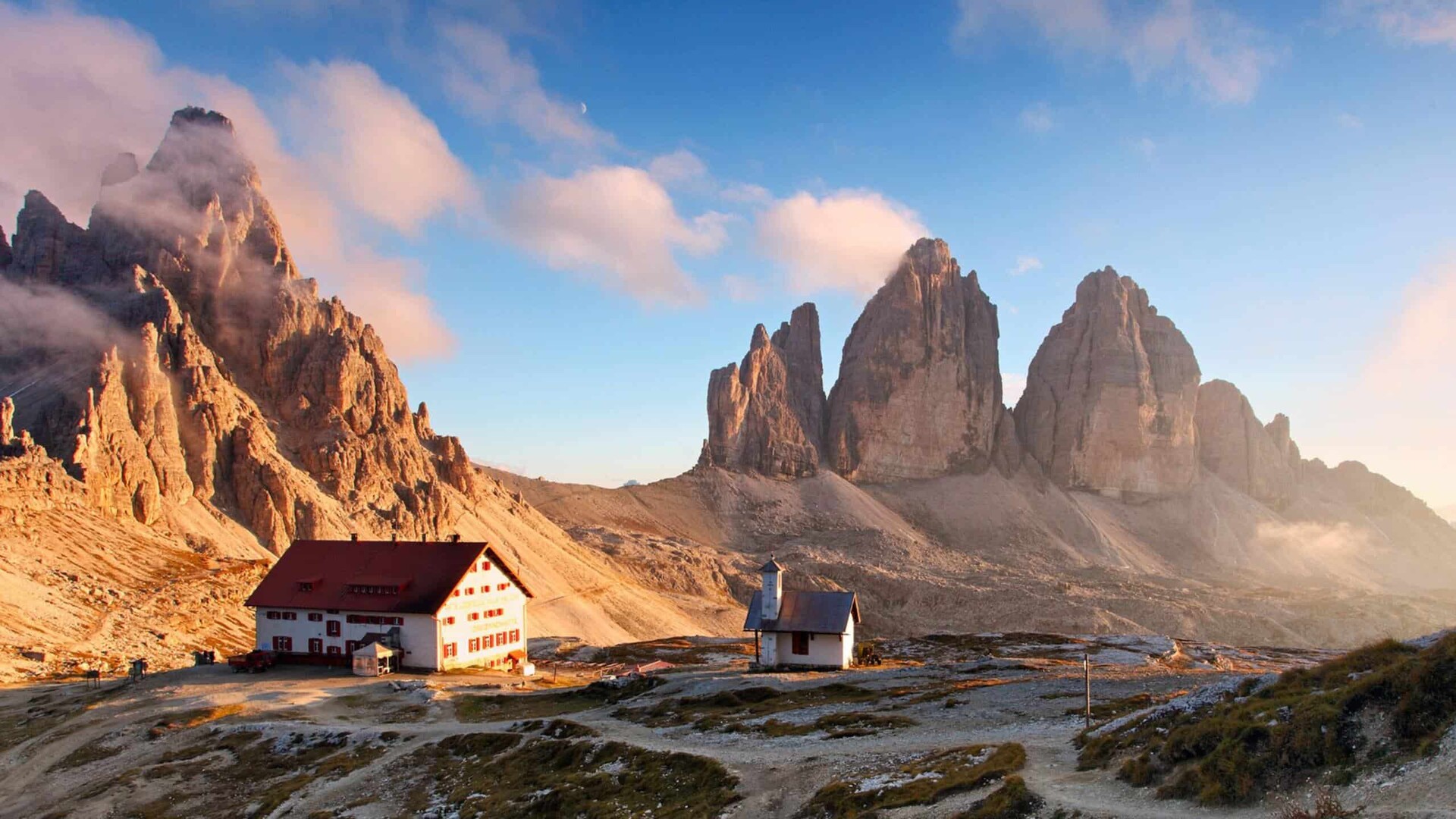 Tre Cime di Lavaredo et le Refuge Locatelli