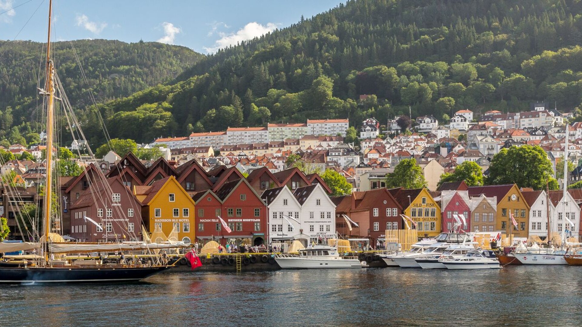 Quartier historique de Bryggen à Bergen, Norvège