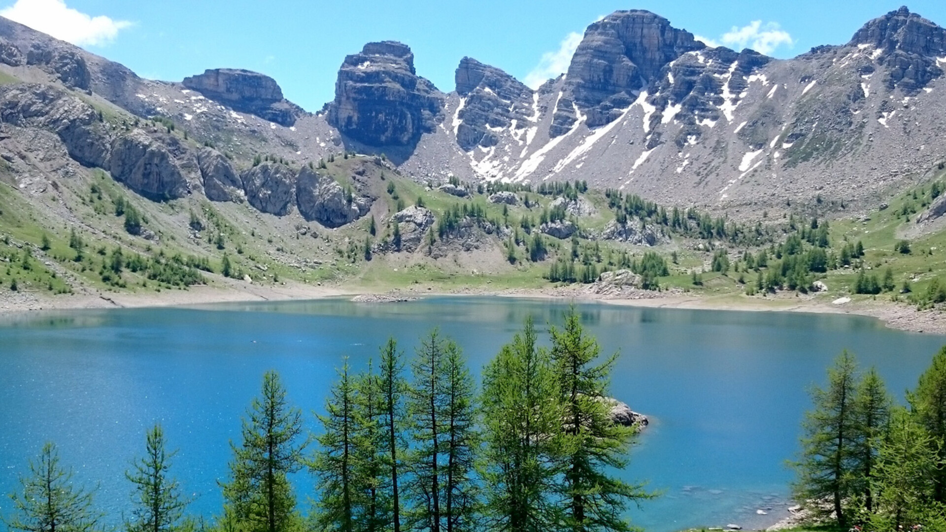 Lac d'Allos dans le Mercantour