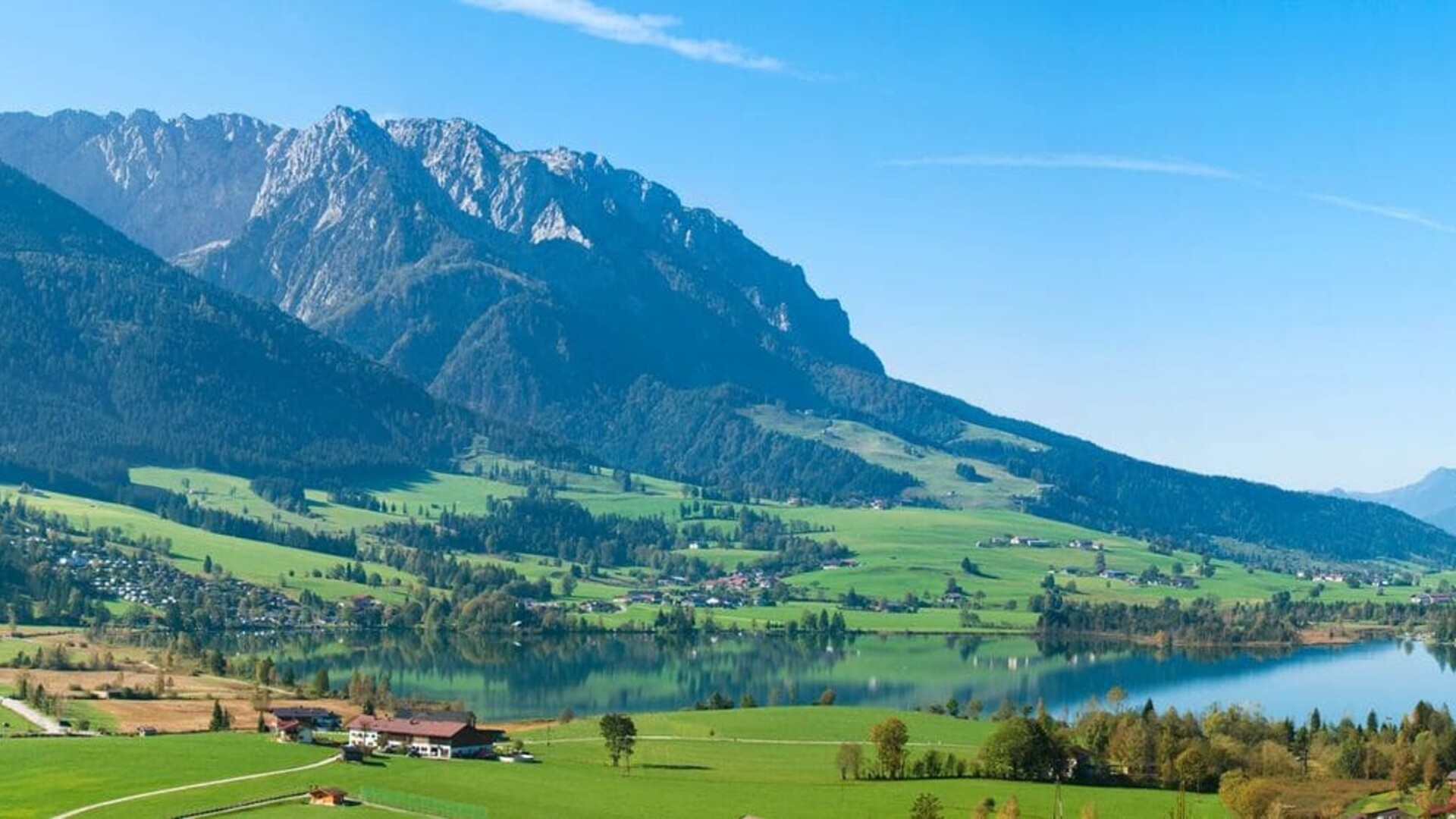 Le lac de Walchsee dans le Tyrol autrichien