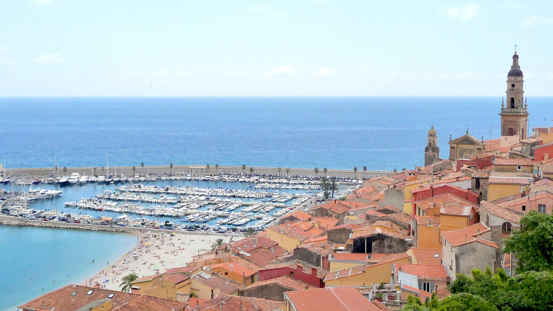 Menton sur la Côte d'Azur