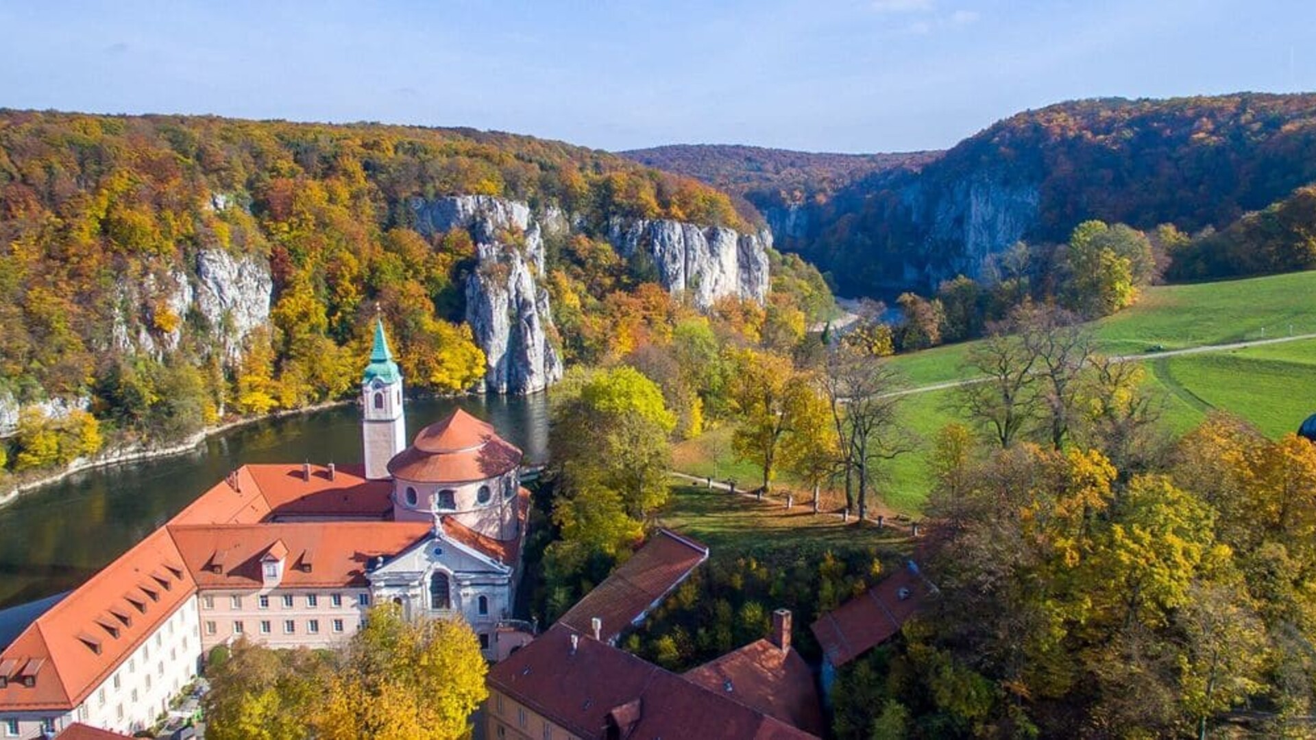 Abbaye de Weltenbourg et le Danube en Allemagne 