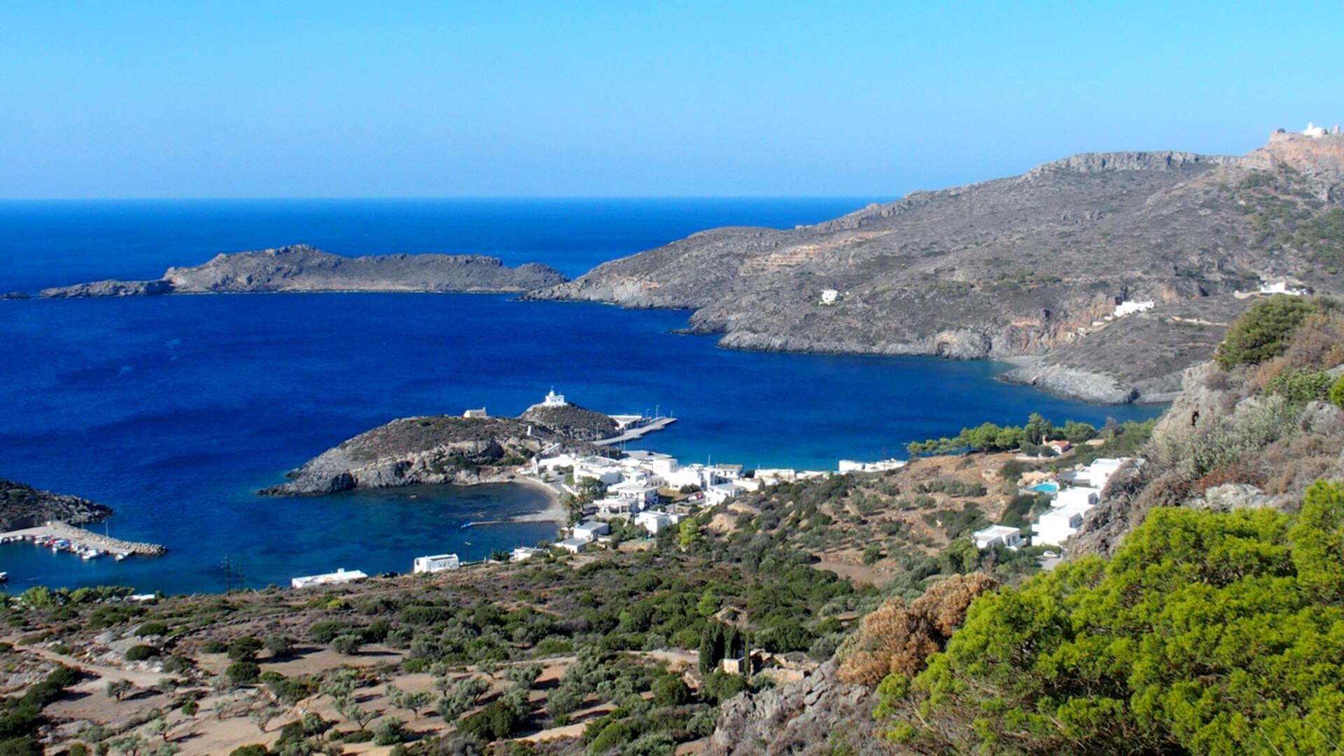 Panorama sur l'île de Cythère