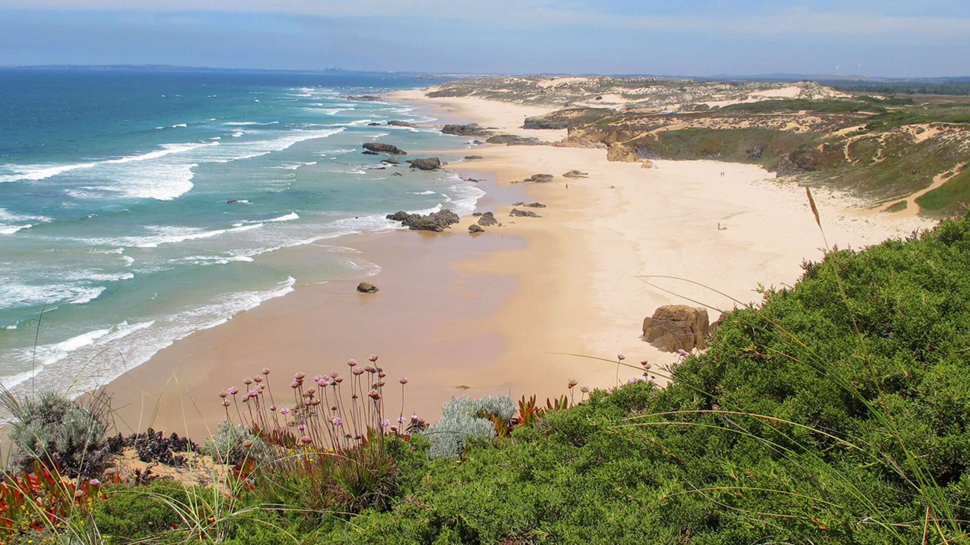 Une plage au Portugal