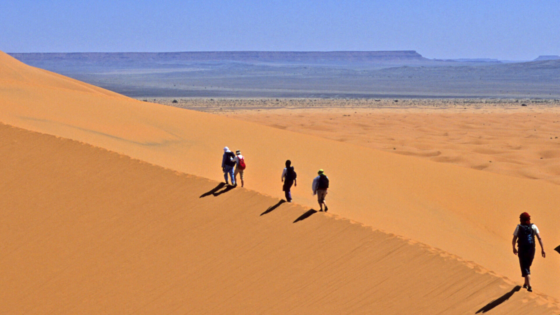 Randonnée dans le désert du Sahara