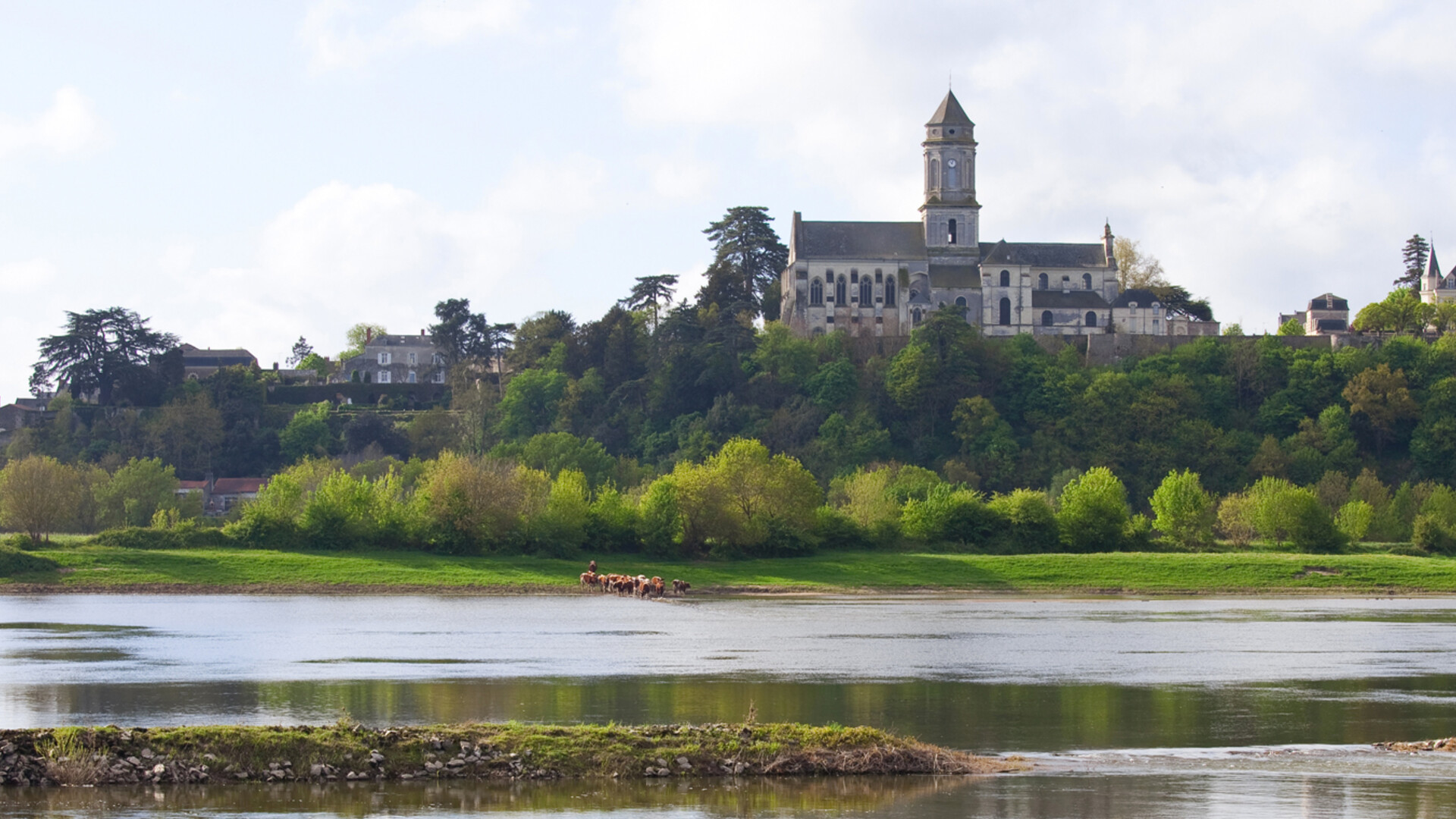 Saint-Florent-le-Vieil et son abbatiale le long de la Loire