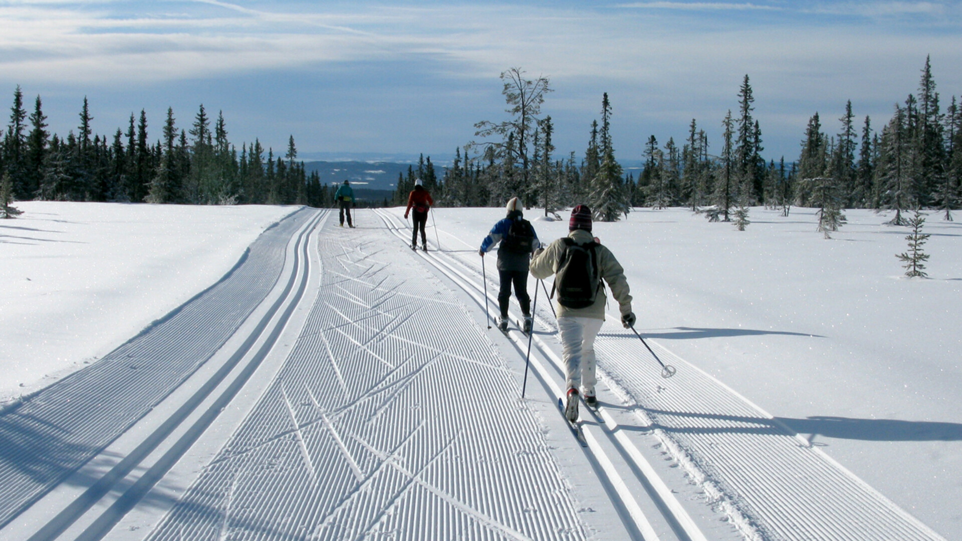 Ski de fond à Sjusjøen en Norvège