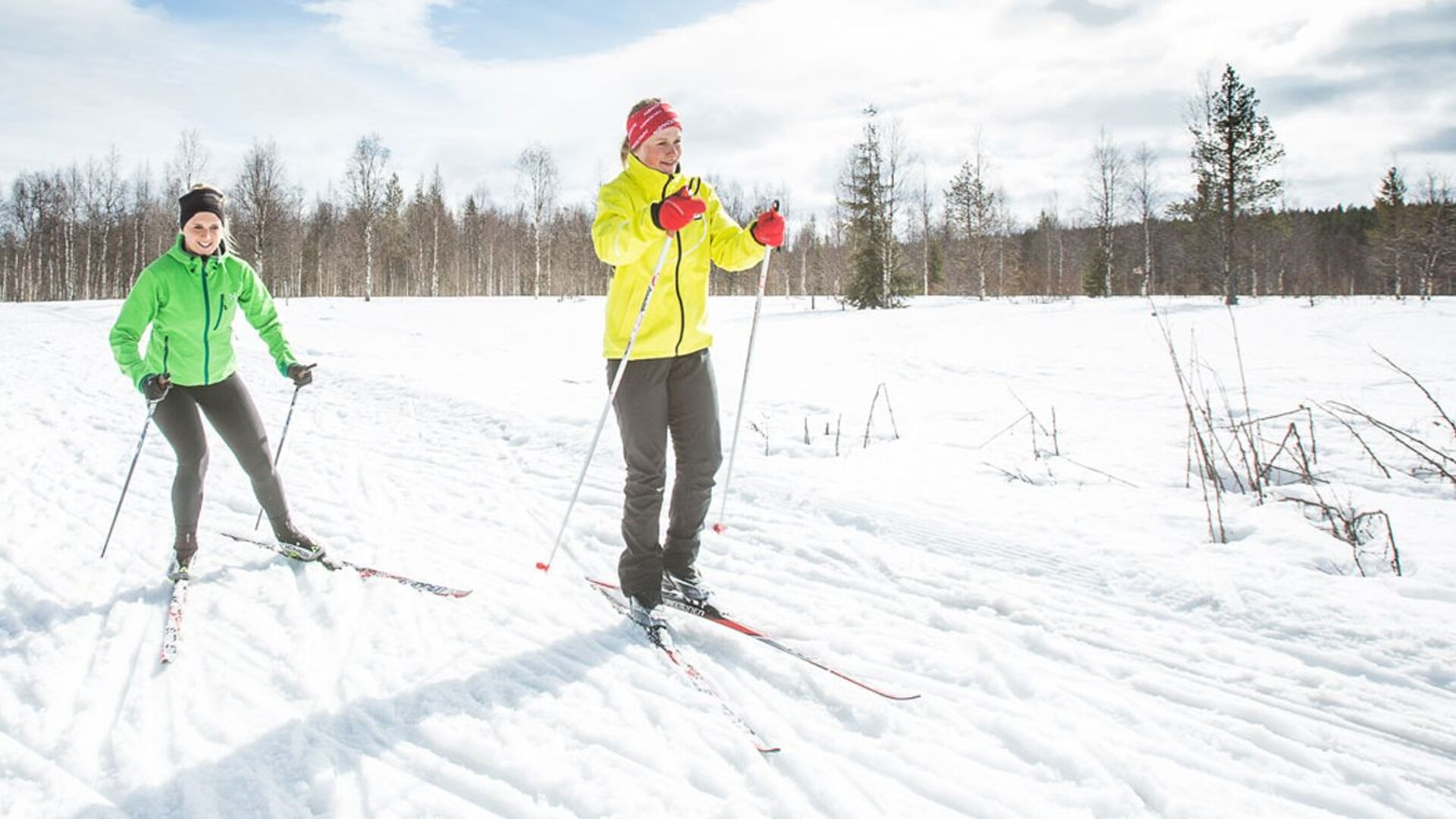 Ski de fond à Levi, en Laponie finlandaise