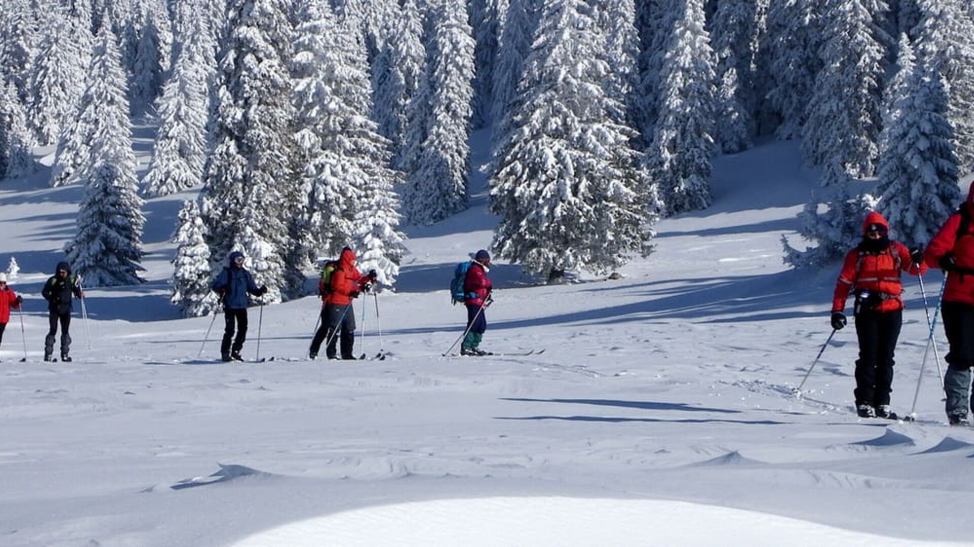 Ski de randonnée nordique guidé sur les crêtes du Jura