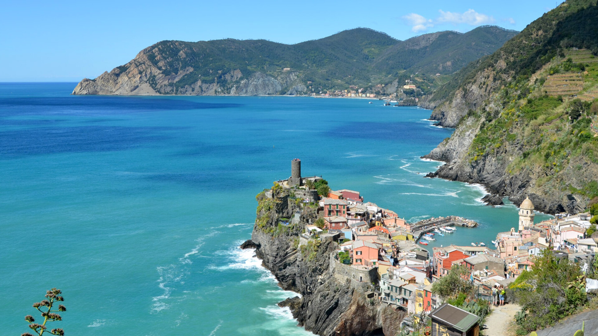 Village de Vernazza dans le parc national des Cinque Terre