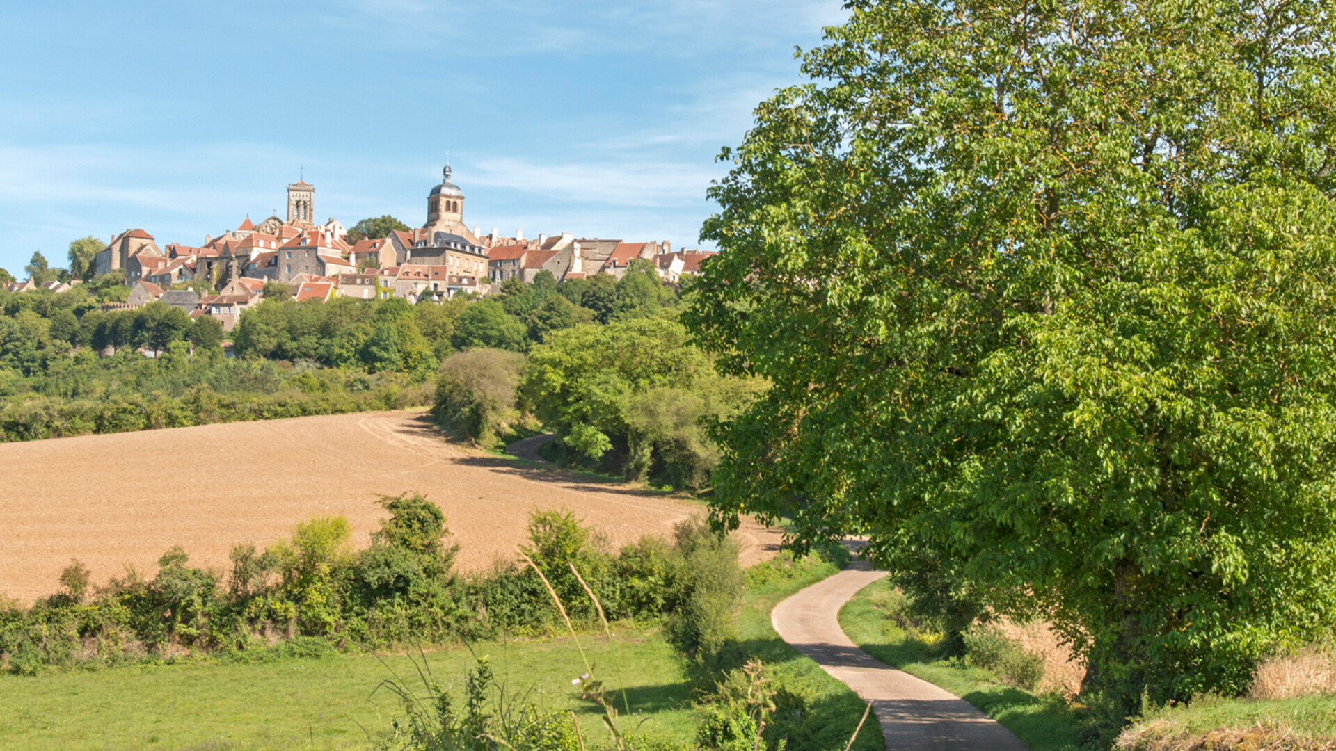 Vézelay, dans le parc naturel régional du Morvan