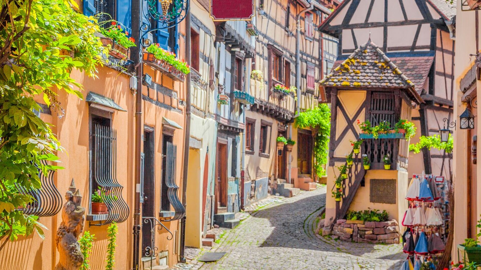 Village typique d'Eguisheim en Alsace