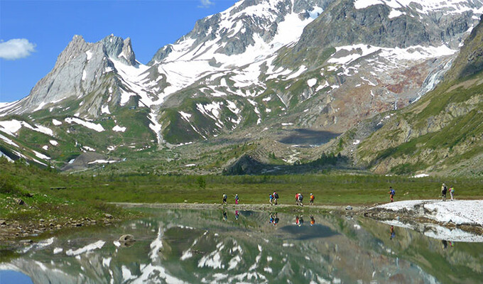 trek facile massif mont blanc