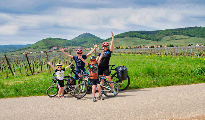 Alsace vélo famille © Quentin Vanaker