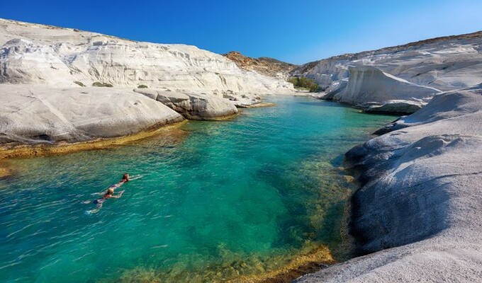 Baie de Sarakiniko, île de Milos, Cyclades