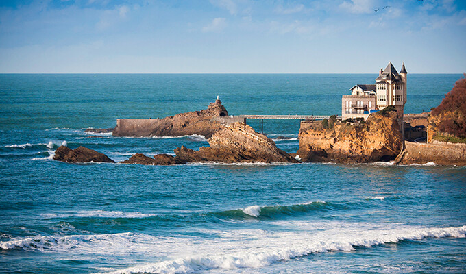 La Côte des Basques à Biarritz