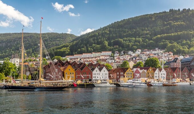 Quartier historique de Bryggen à Bergen