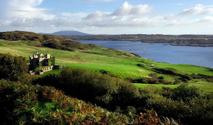 Clifden Castle dans le comté de Galway en Irlande