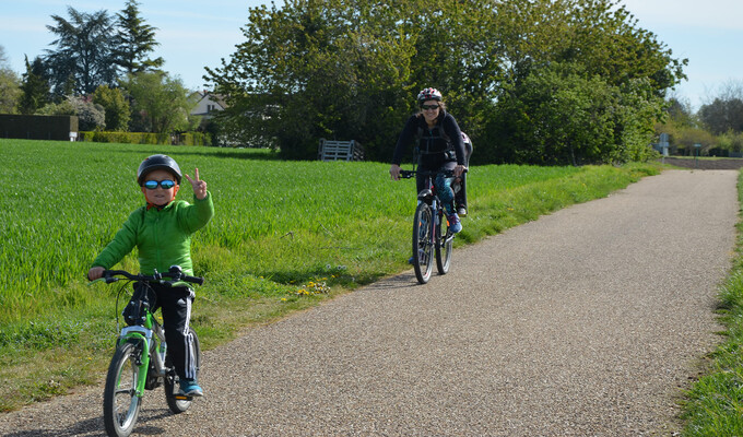 En famille sur la Loire à vélo à Amboise