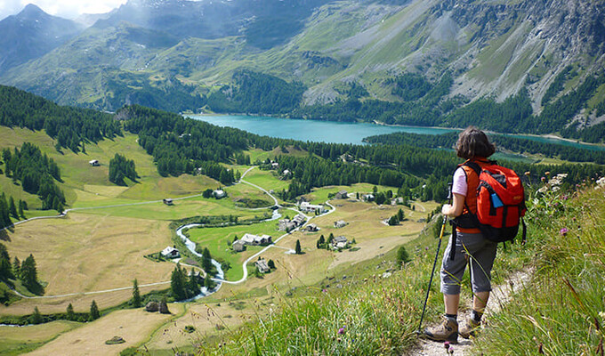 Randonnée sur le Tour de l'Engadine 