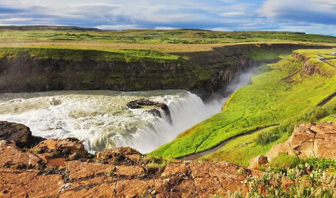 La chute de Gullfoss en Islande