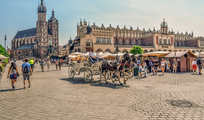 Centre ville de Cracovie