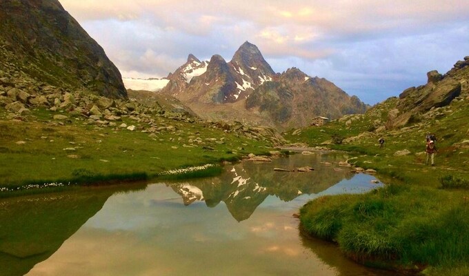 Lac d'altitude sur le Tour des Géants