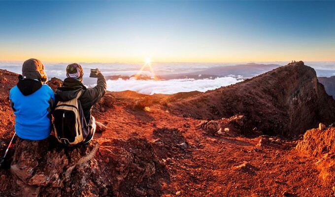 Lever de soleil au piton des Neiges