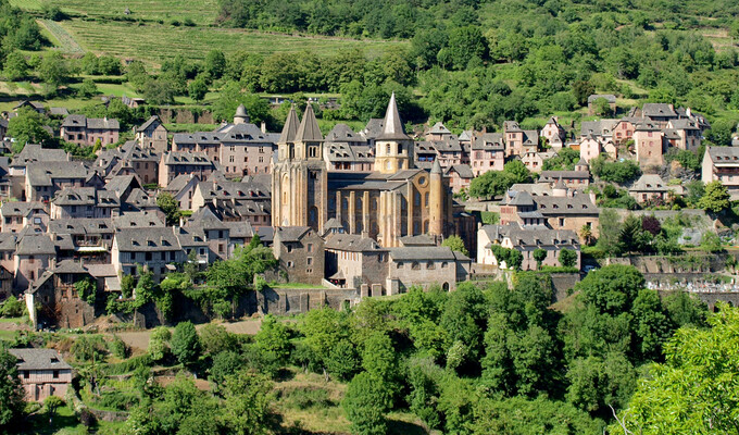 Panorama sur Conques