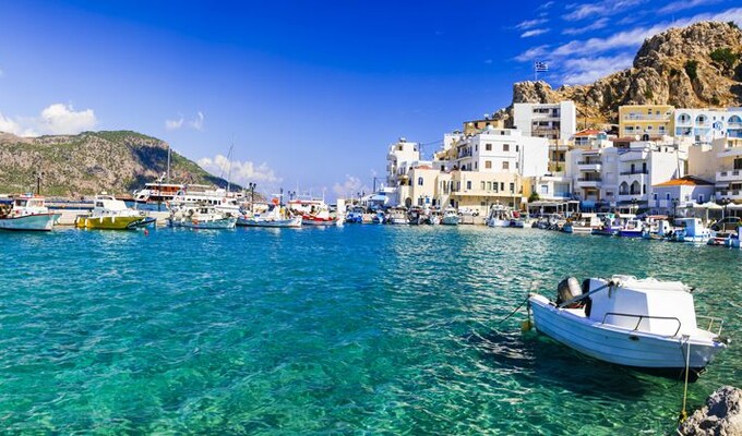 Port de Pigadia sur l'île de Karpathos