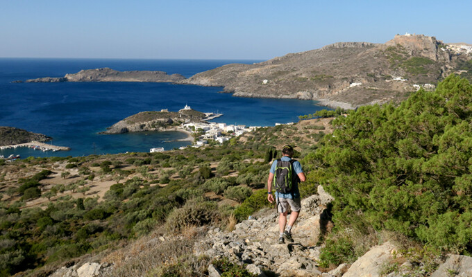 Randonnée sur l'île de Cythère