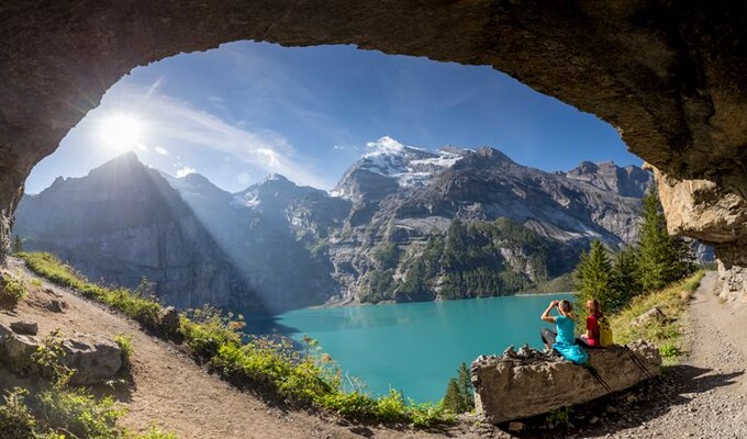 Randonnée au lac d'Oeschinen, en Suisse