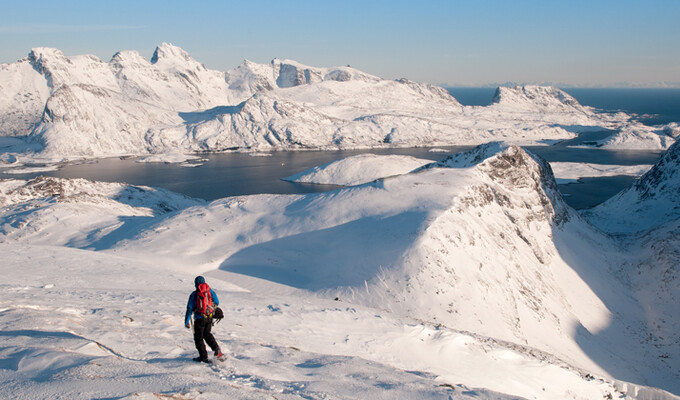 Randonnée en raquettes dans les Lofoten