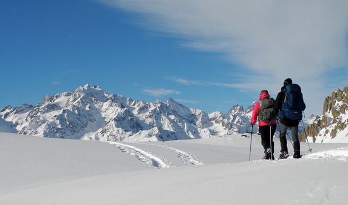 Randonnée en raquettes dans la vallée de la Clarée