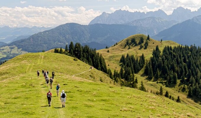 Randonneurs dans le Tyrol