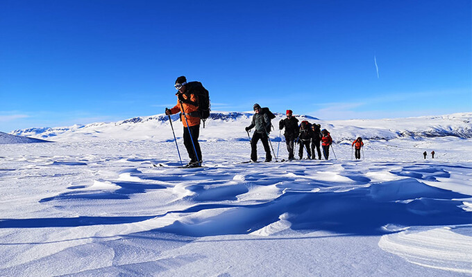 Ski sur le plateau du Hardangervidda