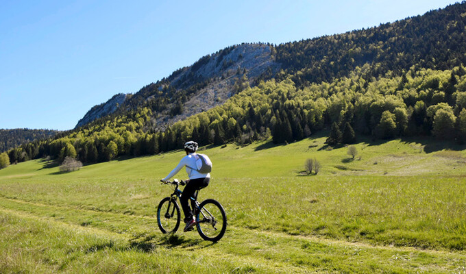 VTT dans le parc naturel régional du Vercors