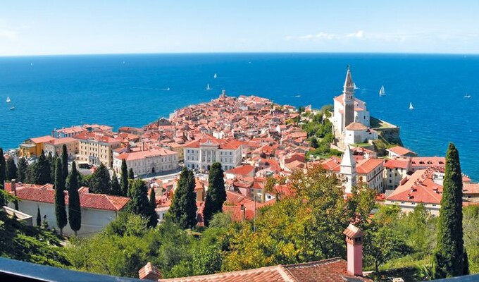 La ville de Piran, en Slovénie