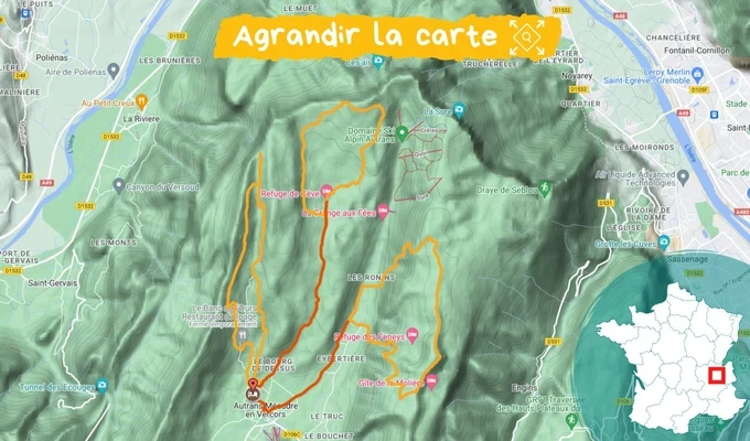 carte réveillon raquettes autrans vercors