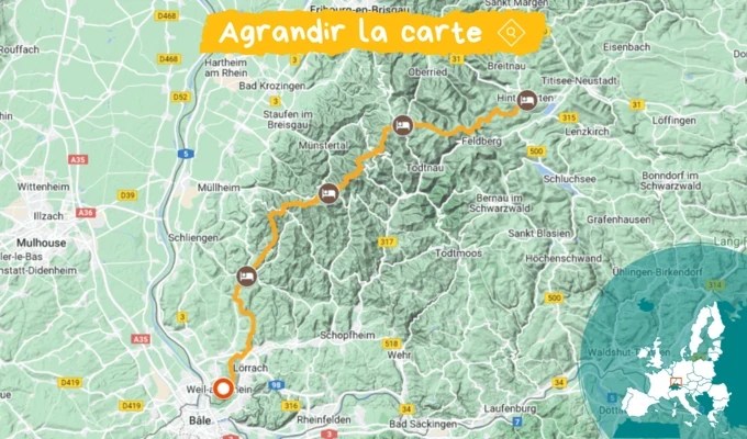 carte traversée forêt noire pied carte traversée forêt noire pied